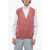 CORNELIANI V-Neck Sleeveless Cardigan Pink