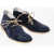 CORNELIANI Id Suede Desert Boots With Crepe Sole Blue