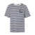 Versace Versace Striped Jersey Fabric T-Shirt + Embroidered Nautical Emblem Clothing WHITE