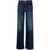 MOTHER Mother Denim Wide Leg Jeans Navy