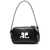 COURRÈGES Courrèges Logo-Appliqué Leather Shoulder Bag Black