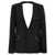 Victoria Beckham Victoria Beckham 'Shrunken Collarless Open-Back' Blazer Black