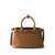 Prada Prada Small Belted Leather Two-Way Bag CARAMEL 0