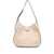 Prada Prada Triangle-Logo Leather Shoulder Bag WHITE