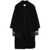 TOTÊME TOTEME Embroidered Scarf Coat Clothing Black