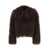 PLAIN Tibet Fur Short Jacket BROWN