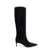 Dolce & Gabbana Black High Boots With Dg Logo In Suede Woman Black