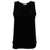 P.A.R.O.S.H. Black Tank Top With Plunging U Neckline In Polyamide Woman Black