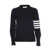 Thom Browne Thom Browne Milano Stitch Classic Crew Neck Pullover NAVY