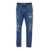 Dolce & Gabbana Blue Jeans With Rear Logo Detail In Denim Man BLUE