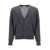 AMI Paris AMI Paris Classic Red Adc Cardigan Clothing GREY