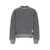 Thom Browne Crewneck Sweatshirt W/ Cb Rwb Stripe In Wool Fleece GREY