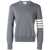 Thom Browne Thom Browne 4Bar Cotton Sweater GREY