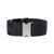 Off-White Black Tape Belt With Logo Lettering In Viscose Blend Man Black