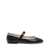 MACH & MACH Mach & Mach Audrey Nappa Leather Round Toe Ballerina Shoes Black