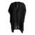 Rick Owens Black Oversize Semi-Sheer Shirt In Silk Woman Black