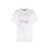 Ganni Ganni Cotton Crew-Neck T-Shirt WHITE