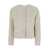 DUNST White Collarless Jacket In Wool Blend Woman WHITE