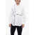 Comme des Garçons Shirt Balanced Stripe Cotton Shirt With Tartan Inserts White