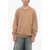 Dolce & Gabbana Crew Neck Pure Cashmere Pullover Beige