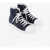 CORNELIANI Id Suede High Top Sneakers With Contrasting Details Blue