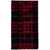 Alexander McQueen Tartan Wool Skull Scarf In RED/BLACK