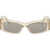 Balenciaga Paper Sunglasses TRANSP ALMOND/SILVER