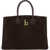 Burberry Tote Rocking Horse Handbag DARK BROWN