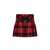 Elisabetta Franchi ELISABETTA FRANCHI TARTAN BELTED SKIRT Red