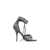 Balenciaga Balenciaga Cagole Leather Sandals Gray