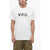 A.P.C. Crew Neck Cotton T-Shirt With Flocked Logo White