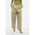 Burberry Pleated Baloon-Fit Pants With Half-Belt Beige