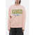 Kenzo Crew Neck 3D Oversized Sweatshirt With Printed Logo Pink