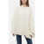 Loewe Crew Neck Oversized Pure Cashmere Sweater White