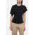 Isabel Marant Hearth-Shaped Designed Zazie Cotton T-Shirt Black