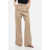 Chloe Virgin Wool Flared Fit Chinos Pants Beige