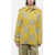 Burberry Alpaca Blend Tartan Overshirt Yellow