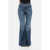 Chloe Cotton Flared Fit Denims 32Cm Blue