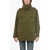 DARKPARK Sahariana Turtleneck Jacket With Distressed Effect Military Green