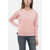 Ralph Lauren Crew Neck Fleeced Cotton Sweatshirt With Embroidered Logo Pink