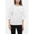 Stella McCartney 2001. Crew Neck Fleeced Cotton Sweatshirt With Printed Logo White