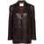 forte_forte Forte_Forte Single-Breasted Leather Jacket BROWN