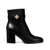 Tory Burch Tory Burch T-Lock Leather Ankle Boots Black