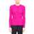 LA ROSE La Rose Cardigan Ribs Cashmere Fuxia MULTICOLOR