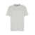 Emporio Armani White Crewneck T-Shirt With Logo Lettering Print In Cotton Blend Man WHITE