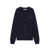 MAISON KITSUNÉ Maison Kitsuné Bold Fox Head Patch Comfort Ribbed Cardigan BLUE