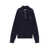 MAISON KITSUNÉ Maison Kitsuné Bold Fox Head Patch Half Zip Ribbed Jumper BLUE