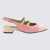 CAREL PARIS Carel Paris Pink And Nude Leather Abricot Flats MULTICOLOR