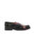 COLLEGE College Leather Loafers ANT. BLACK X WINE