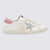 Golden Goose Golden Goose White Leather Super Star Sneakers WHITE/SILVER/PINK